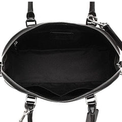 Coach-Medium-Bennett-Satchel-In-Cross Grain Black Coach-Medium-Bennett-Satchel-In-Cross Grain Black
