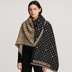 Louis Vuitton Reversible Monogram Wool Scarf Louis Vuitton Reversible Monogram Wool Scarf