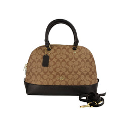 Coach Medium Bennett Satchel – Khaki/Saddle Cross grain Leather Coach Medium Bennett Satchel – Khaki/Saddle Cross grain Leather