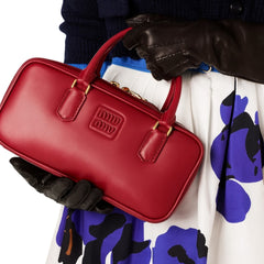 Miu Miu Arcadie Regular Bag – Red Leather Miu Miu Arcadie Regular Bag – Red Leather