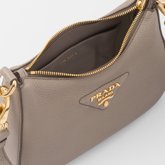 Prada Leather Shoulder Bag – With Logo Strap Prada Leather Shoulder Bag – With Logo Strap