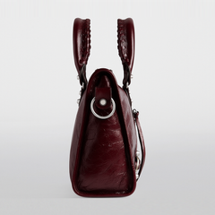 Balenciaga Burgundy Small Leather Le City Top-Handle Bag Balenciaga Burgundy Small Leather Le City Top-Handle Bag