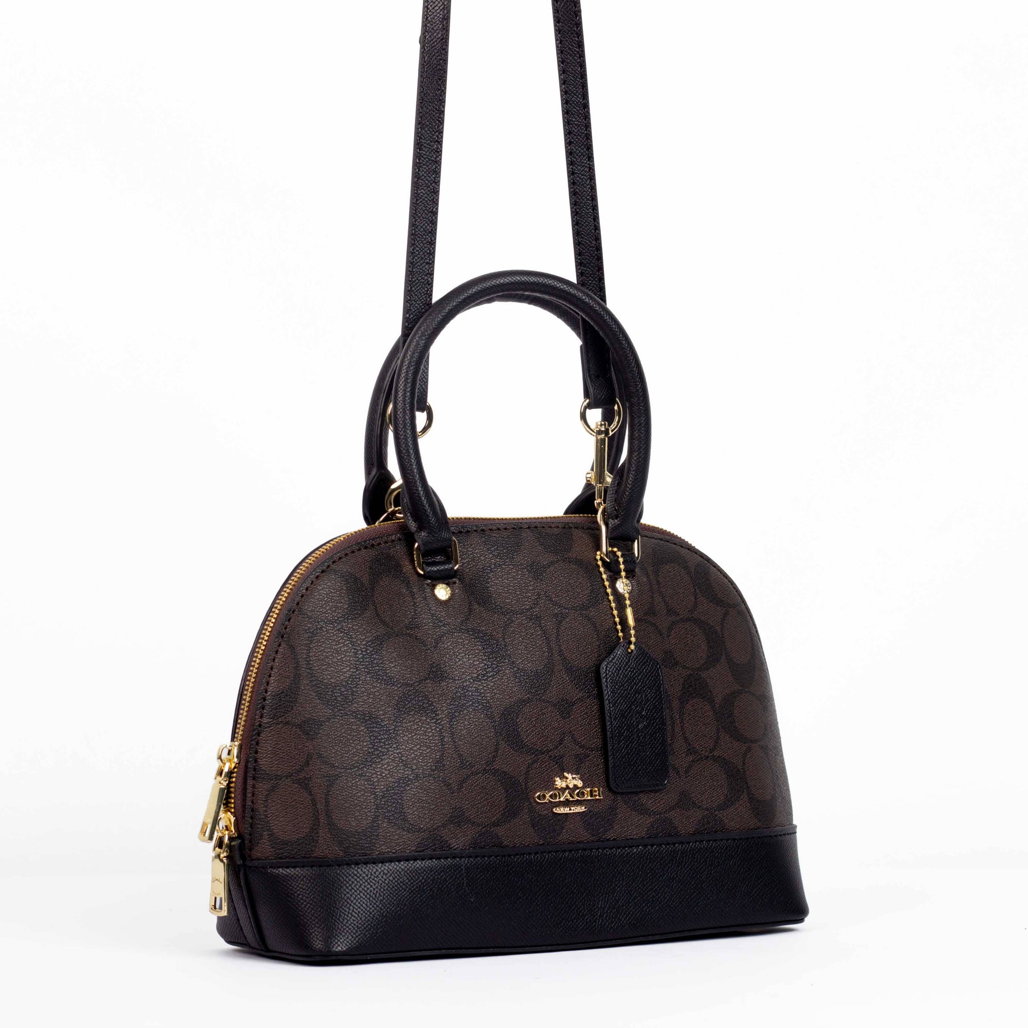 Coach Mini Bennett Satchel In Cross Grain Brown - All About Eg Coach Mini Bennett Satchel In Cross Grain Brown - All About Eg