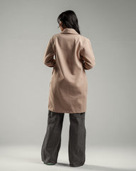 Oversized Knitted Sweater Beige Coat Casual Lapel Warm Overcoat With Pockets - All About Eg Oversized Knitted Sweater Beige Coat Casual Lapel Warm Overcoat With Pockets - All About Eg