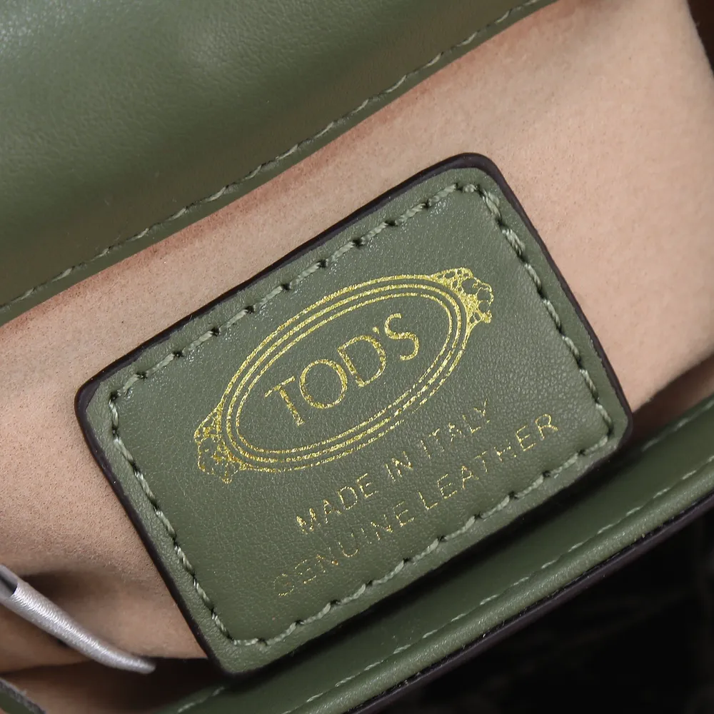 Tod's Timeless Crossbody Bag In Leather Micro Green - All About Eg
