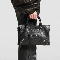 Balenciaga Black Small Leather Le City Top-Handle Bag Balenciaga Black Small Leather Le City Top-Handle Bag