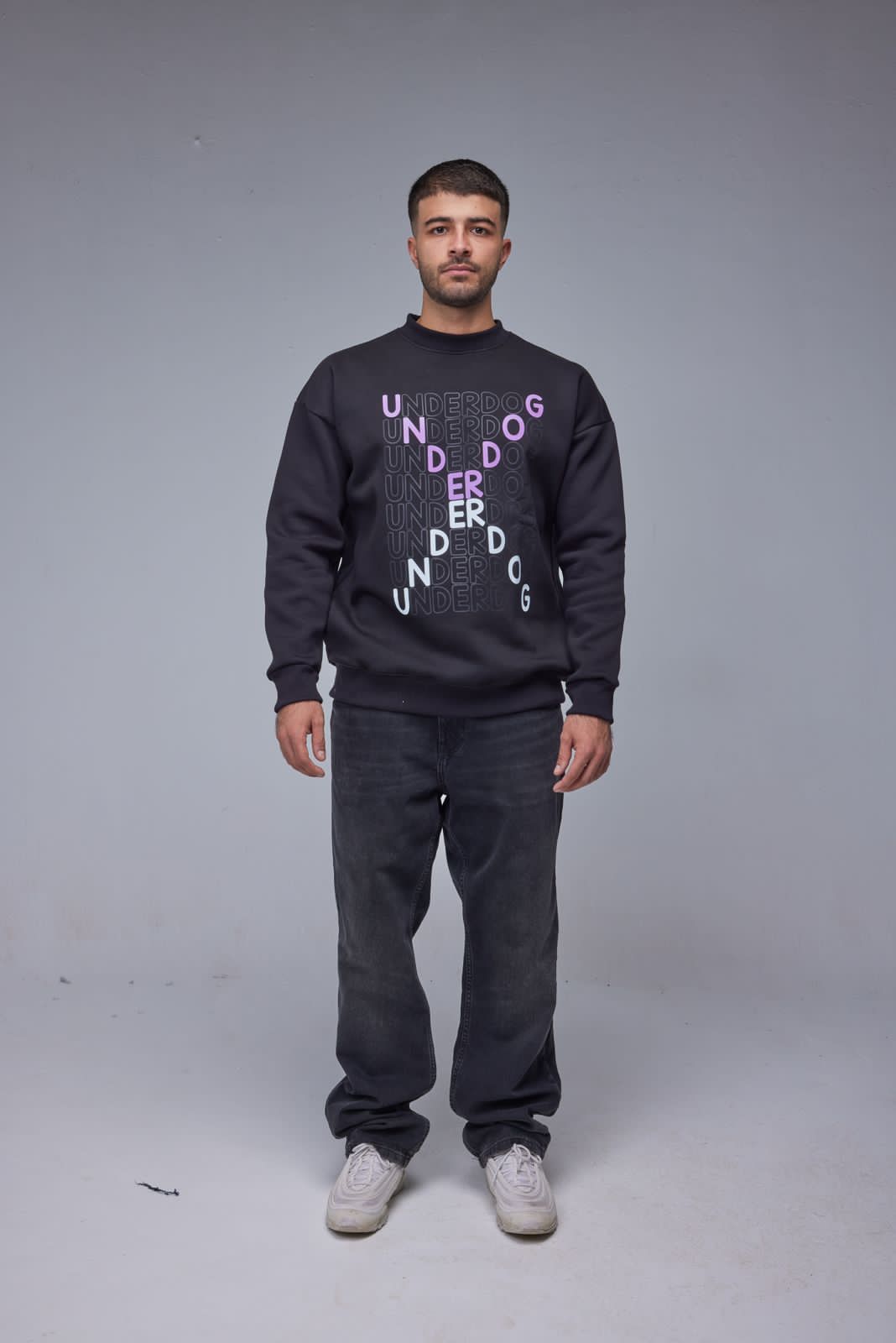 Unisex Design X Printed Sweatshirt - All About Eg Unisex Design X Printed Sweatshirt - All About Eg