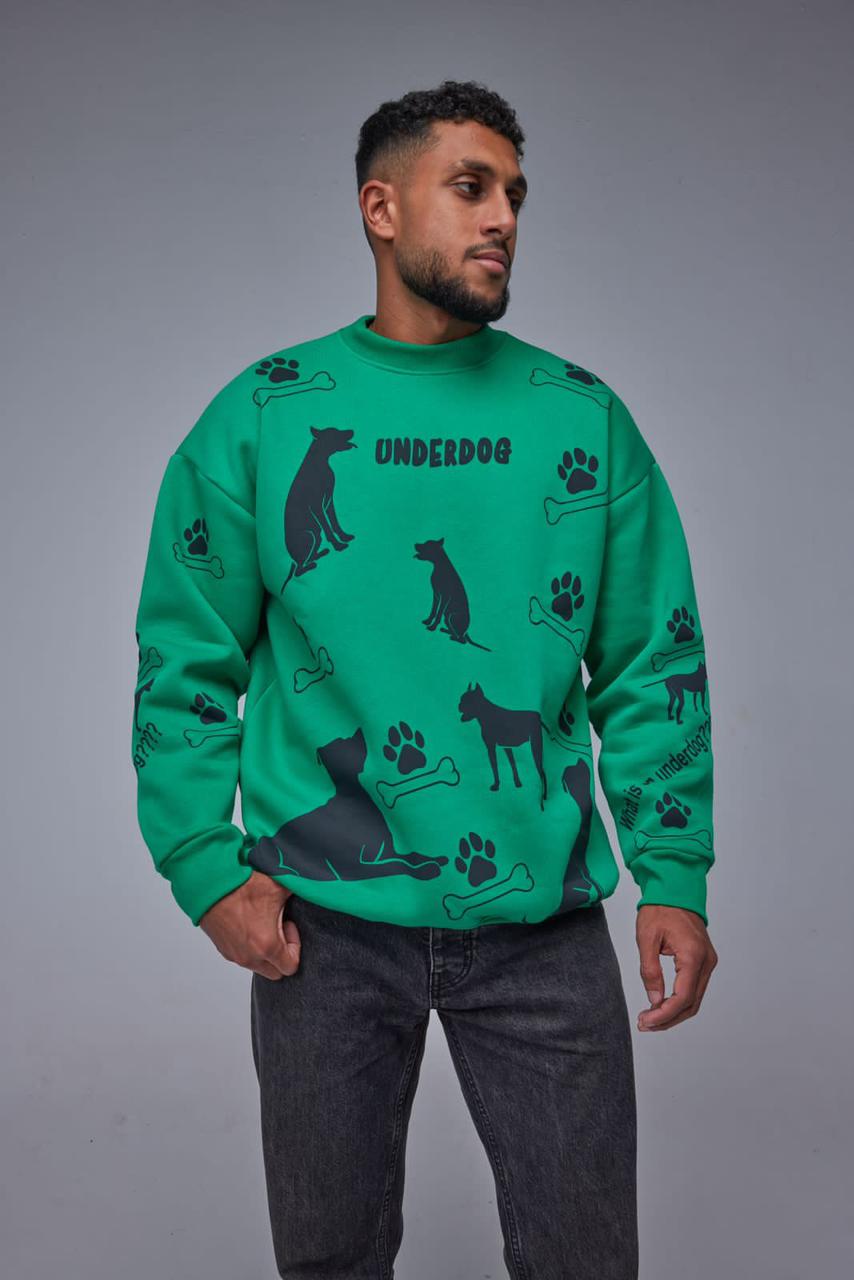 Sweatshirt - Green - Oversize - All About Eg Sweatshirt - Green - Oversize - All About Eg