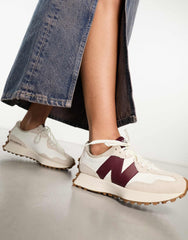 New Balance 327 Low Top Sneaker 'White Dark Red' - All About Eg New Balance 327 Low Top Sneaker 'White Dark Red' - All About Eg