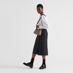 Prada Leather Shoulder Bag – With Logo Strap Prada Leather Shoulder Bag – With Logo Strap