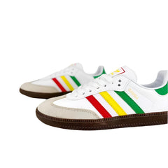 Adidas Samba OG Rasta Pack Sneakers - White - All About Eg Adidas Samba OG Rasta Pack Sneakers - White - All About Eg