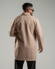 Oversized Knitted Sweater Beige Coat Casual Lapel Warm Overcoat With Pockets - All About Eg Oversized Knitted Sweater Beige Coat Casual Lapel Warm Overcoat With Pockets - All About Eg