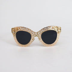 GOLD FRAME BLACK LENS - All About Eg GOLD FRAME BLACK LENS - All About Eg