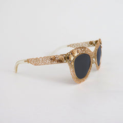 GOLD FRAME BLACK LENS - All About Eg GOLD FRAME BLACK LENS - All About Eg