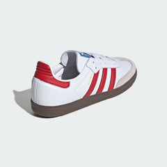 Adidas Samba OG White Scarlet - All About Eg Adidas Samba OG White Scarlet - All About Eg