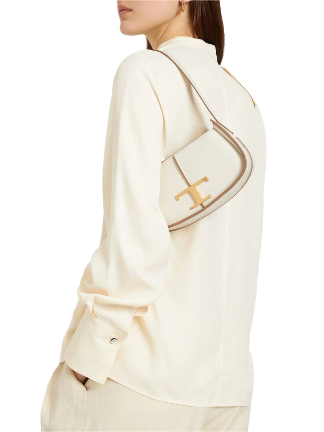 Tod's Micro Deni Lume leather top handle bag White - All About Eg Tod's Micro Deni Lume leather top handle bag White - All About Eg