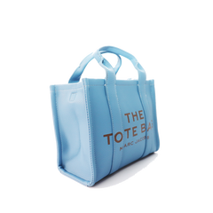 Marc Jacobs Women Light Blue Small Debossed Tote - All About Eg Marc Jacobs Women Light Blue Small Debossed Tote - All About Eg