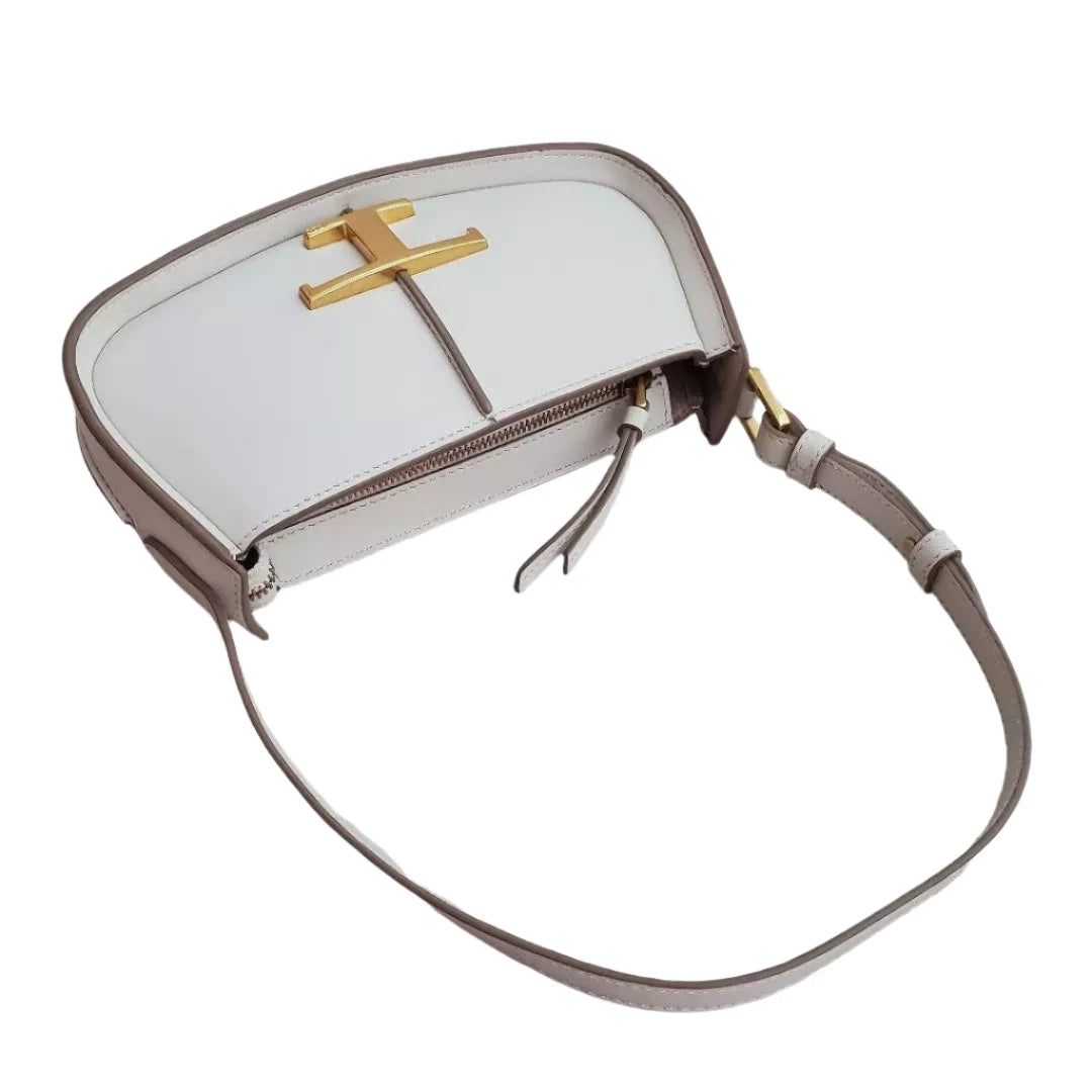 Tod's Micro Deni Lume leather top handle bag White - All About Eg Tod's Micro Deni Lume leather top handle bag White - All About Eg