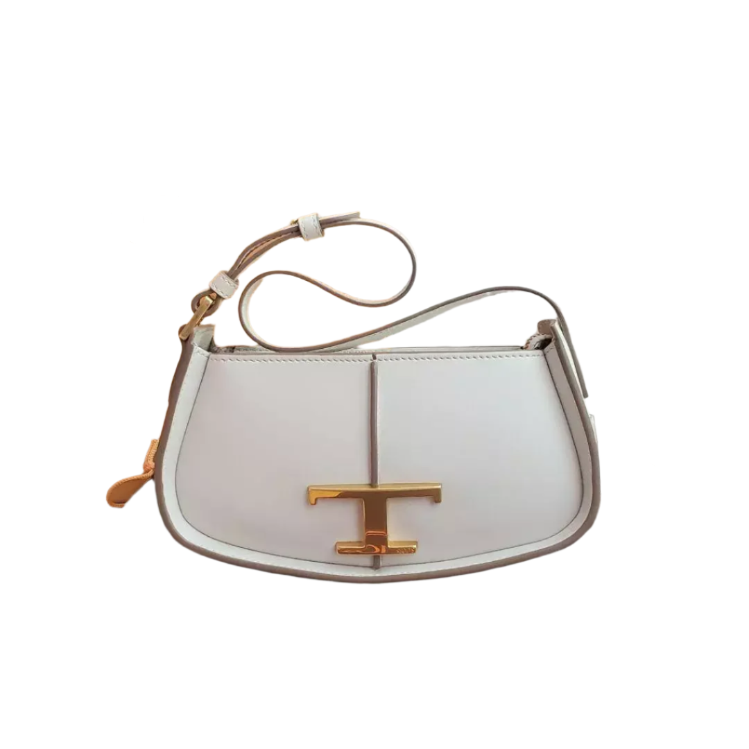 Tod's Micro Deni Lume leather top handle bag White - All About Eg