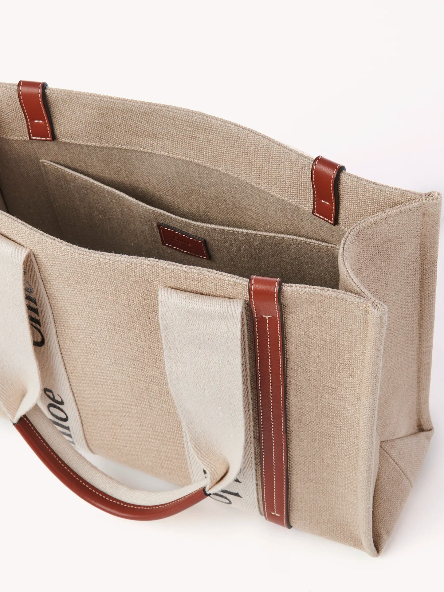 Chloé Beige ‘Woody’ Tote Bag - All About Eg