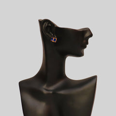 LV blue cube Earring - All About Eg LV blue cube Earring - All About Eg