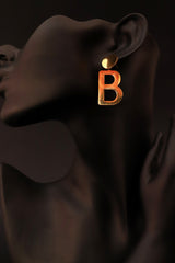 initial Earrings - All About Eg initial Earrings - All About Eg