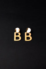 initial Earrings - All About Eg initial Earrings - All About Eg