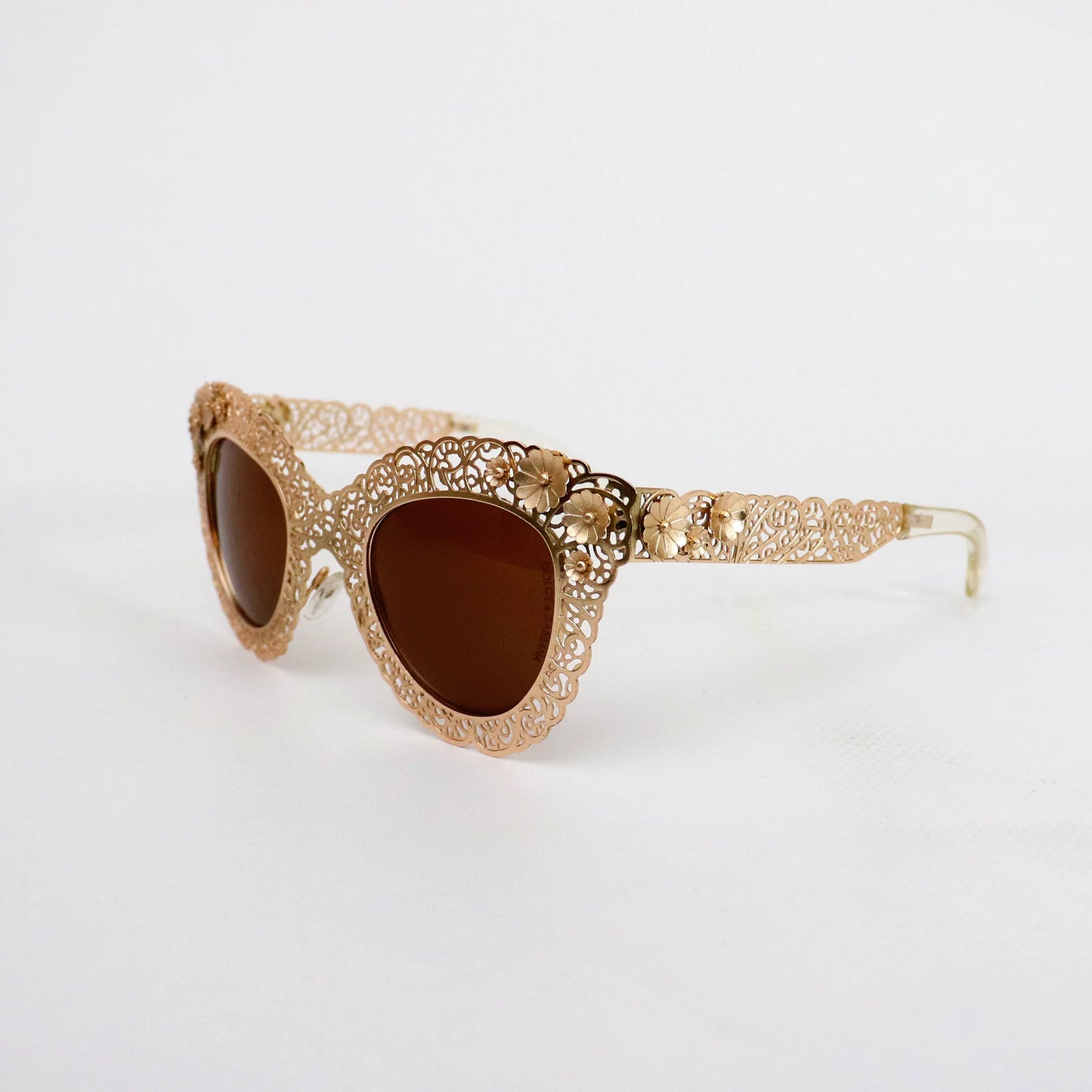 GOLD FRAME BROWN LENS - All About Eg