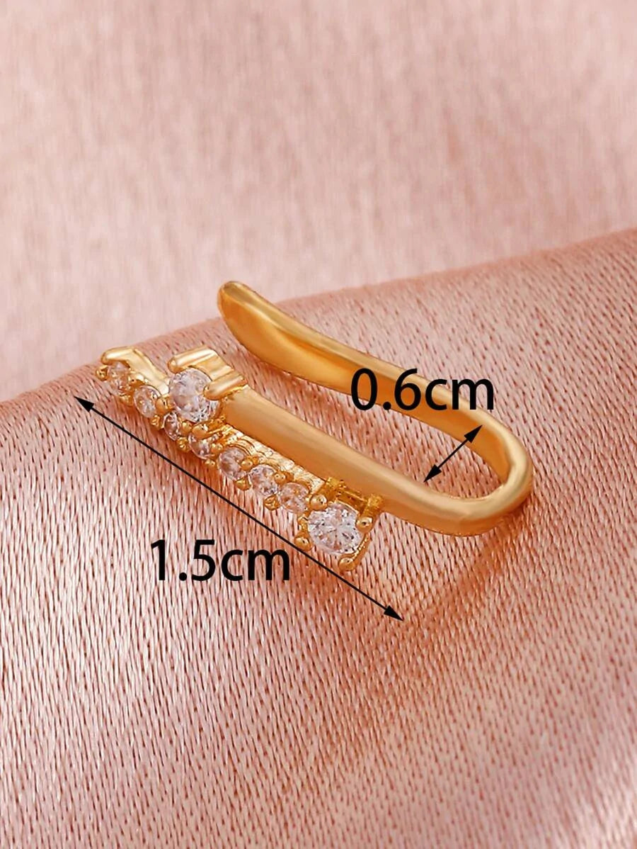 Zircon Decor Nose Cuff - All About Eg