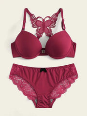 Floral Lace Cutout Crochet Lingerie Set - All About Eg Floral Lace Cutout Crochet Lingerie Set - All About Eg