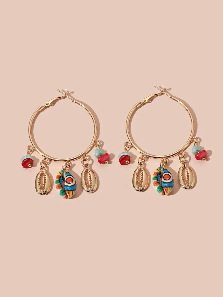 Seashell dangle earrings - All About Eg