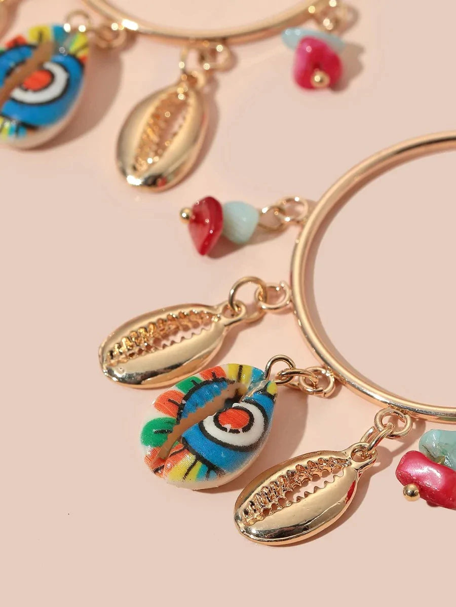 Seashell dangle earrings - All About Eg