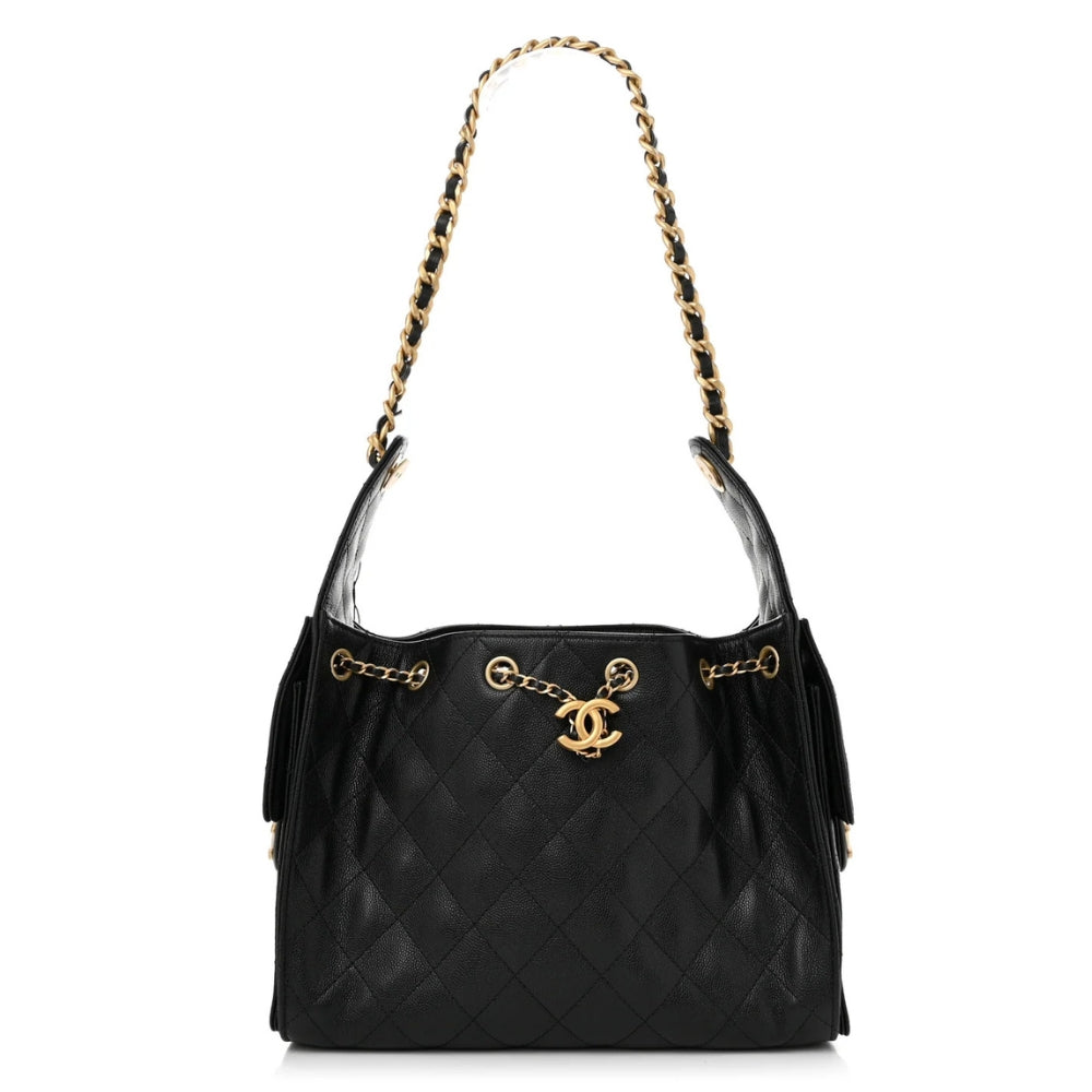 Chanel Small Classic Flap Bag 25 – Black Caviar Quilted Leather