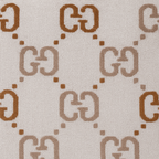 Gucci Reversible GG Jacquard Wool Scarf – Brown & Beige