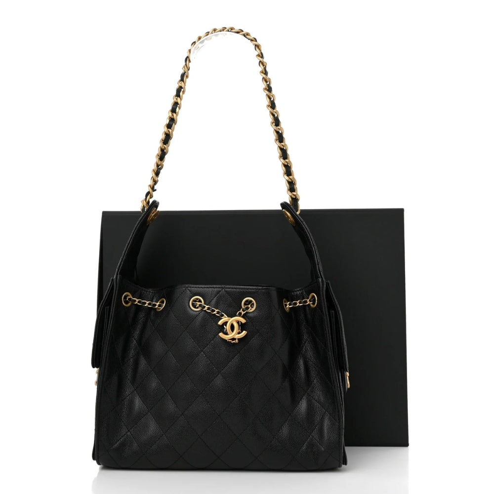 Chanel Small Classic Flap Bag 25 – Black Caviar Quilted Leather