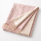 Fendi FF Monogram Shawl – Soft Pink