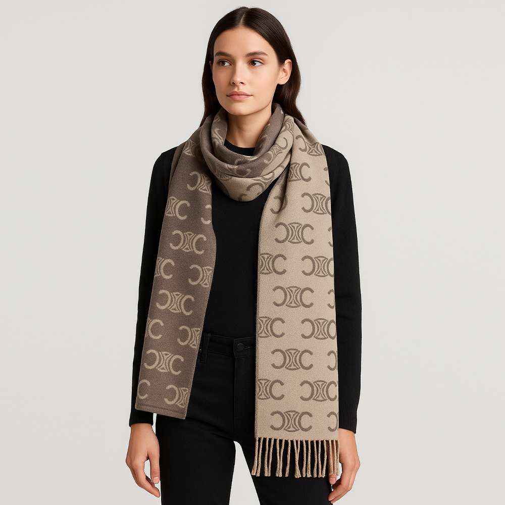 Celine Triomphe Wool Scarf