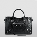 Balenciaga Black Small Leather Le City Top-Handle Bag