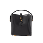 Saint Laurent Le 37 Mini Leather Bucket Bag Black