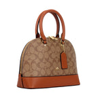 Coach-Medium-Bennett-Satchel-In-Cross Grain Brown