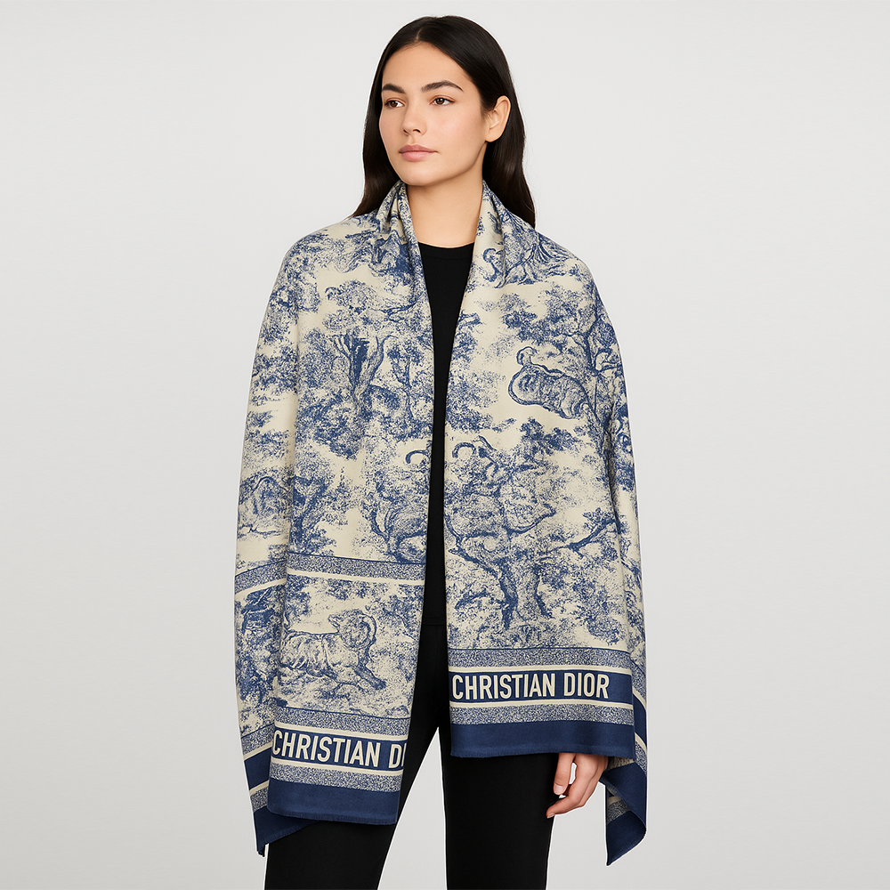 Christian Dior Toile de Jouy Scarf