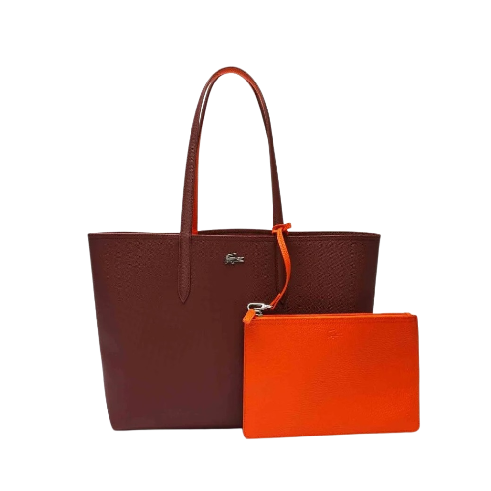Lacoste Reversible Tote Bag – Two-Tone Piqué & Grained