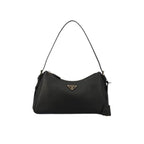 Prada Black Leather Medium Shoulder Bag