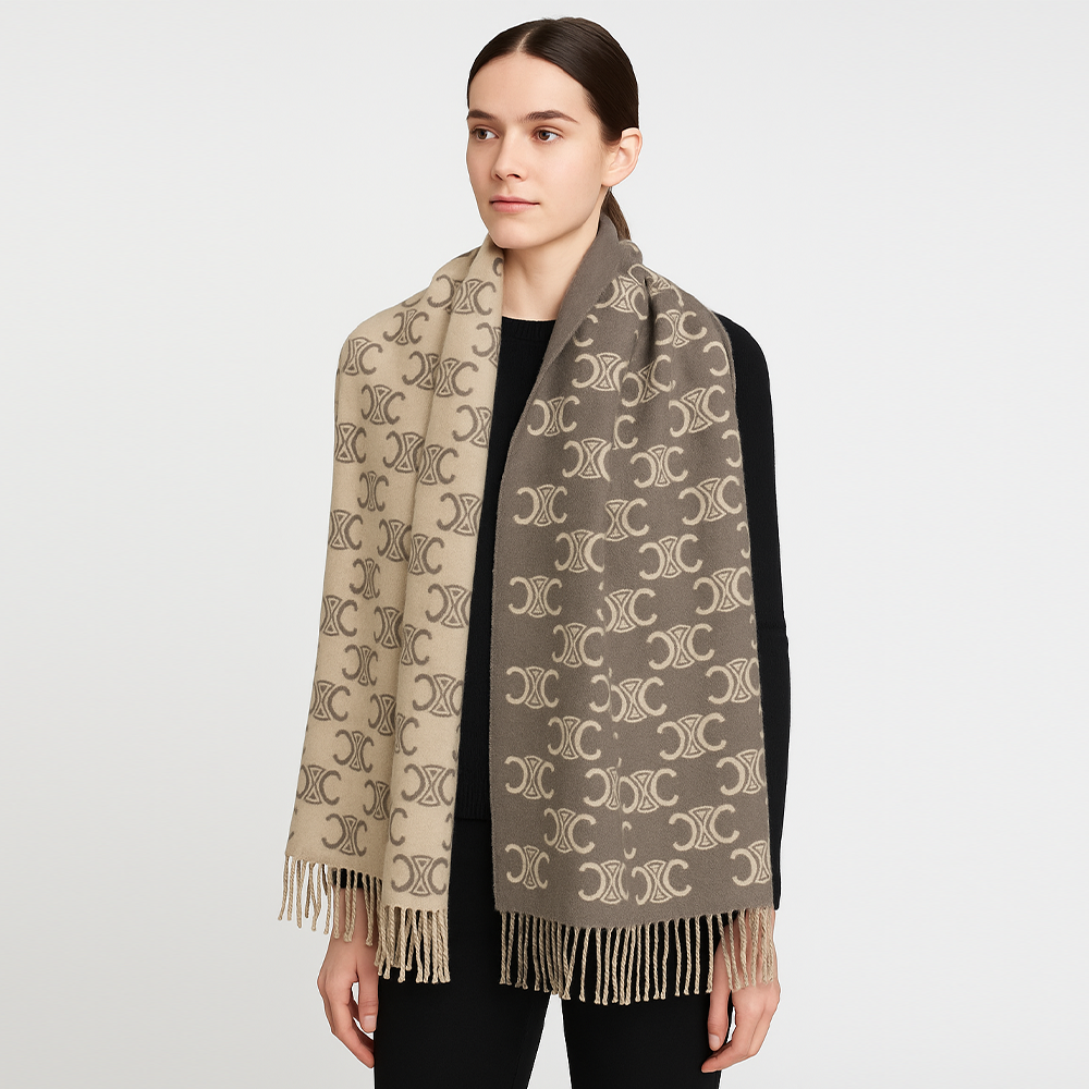 Celine Triomphe Wool Scarf