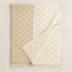 Gucci GG Reversible Wool Scarf – Beige