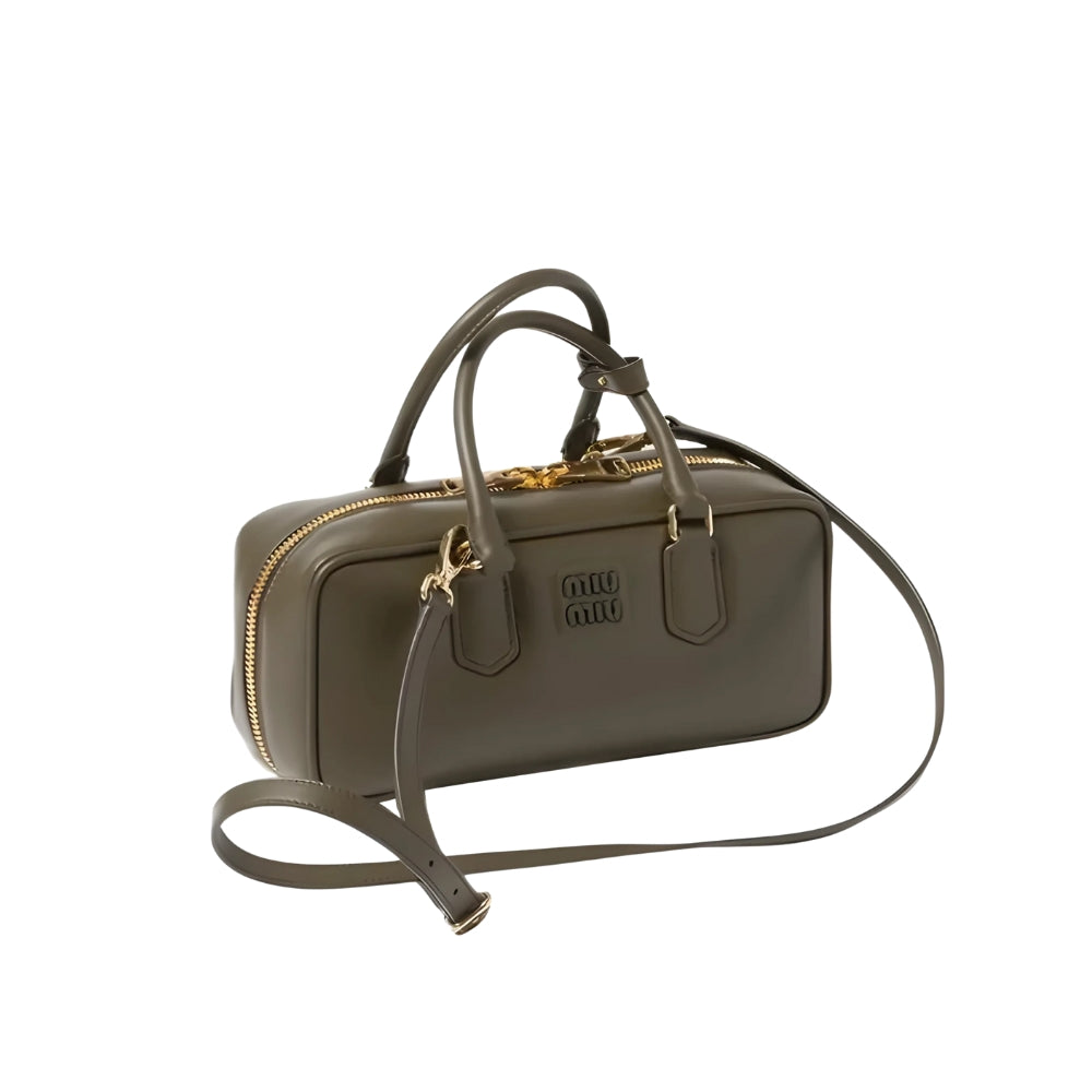 Miu Miu Arcadie Regular Bag – Green Leather