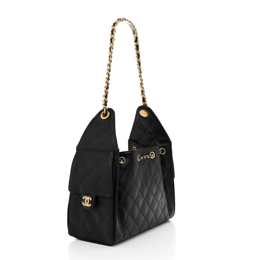Chanel Small Classic Flap Bag 25 – Black Caviar Quilted Leather