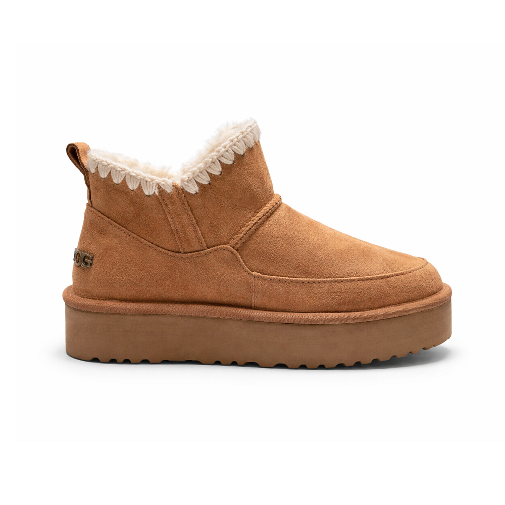 UGG Classic Ultra Zipper Mini Boot Chestnut