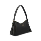 Prada Black Leather Medium Shoulder Bag