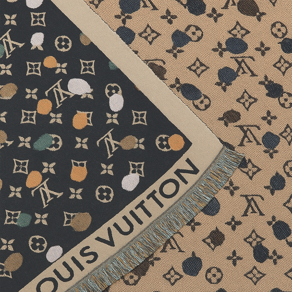 Louis Vuitton Reversible Monogram Wool Scarf